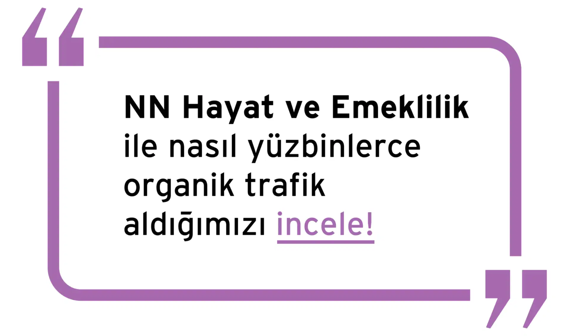NN Hayat ve Emeklilik SEO Referans