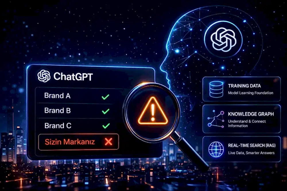 ChatGPT Sizi Neden Önermiyor? Yapay Zeka Marka Görünürlüğü Rehberi